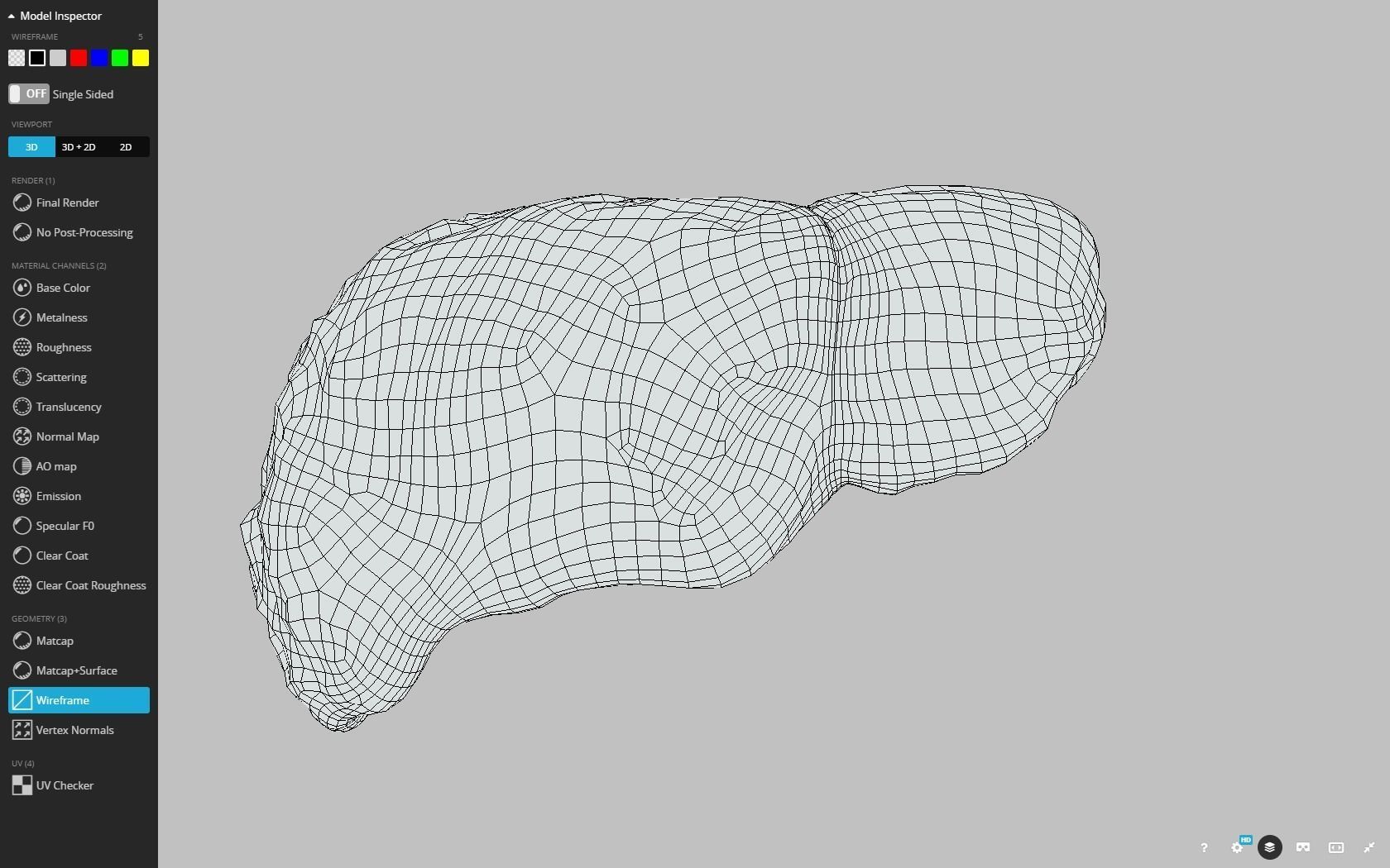 Fatty Liver Low-poly 3D model_17