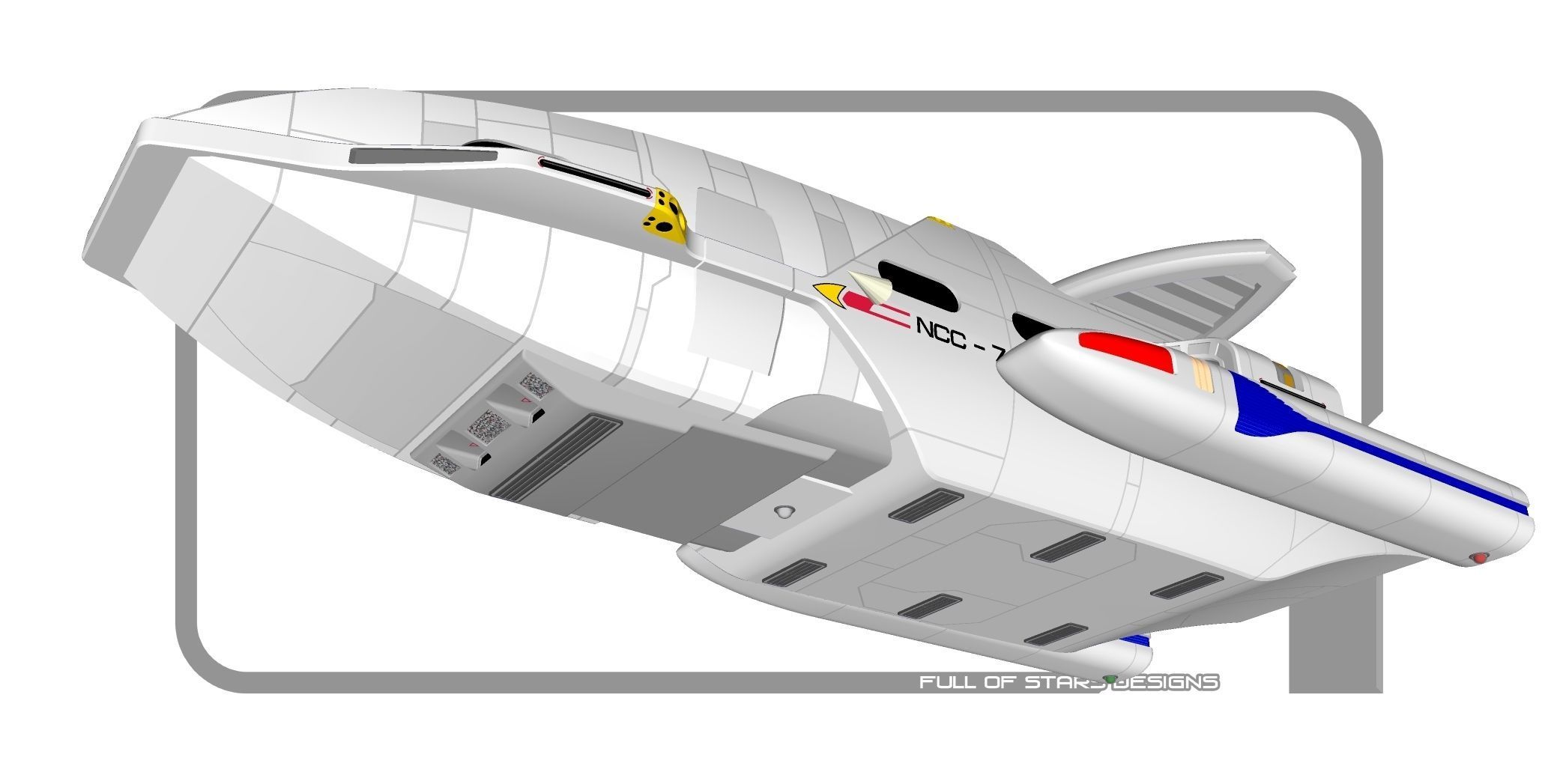 Star Trek - Condor Class early warning runabout 3D print model_2