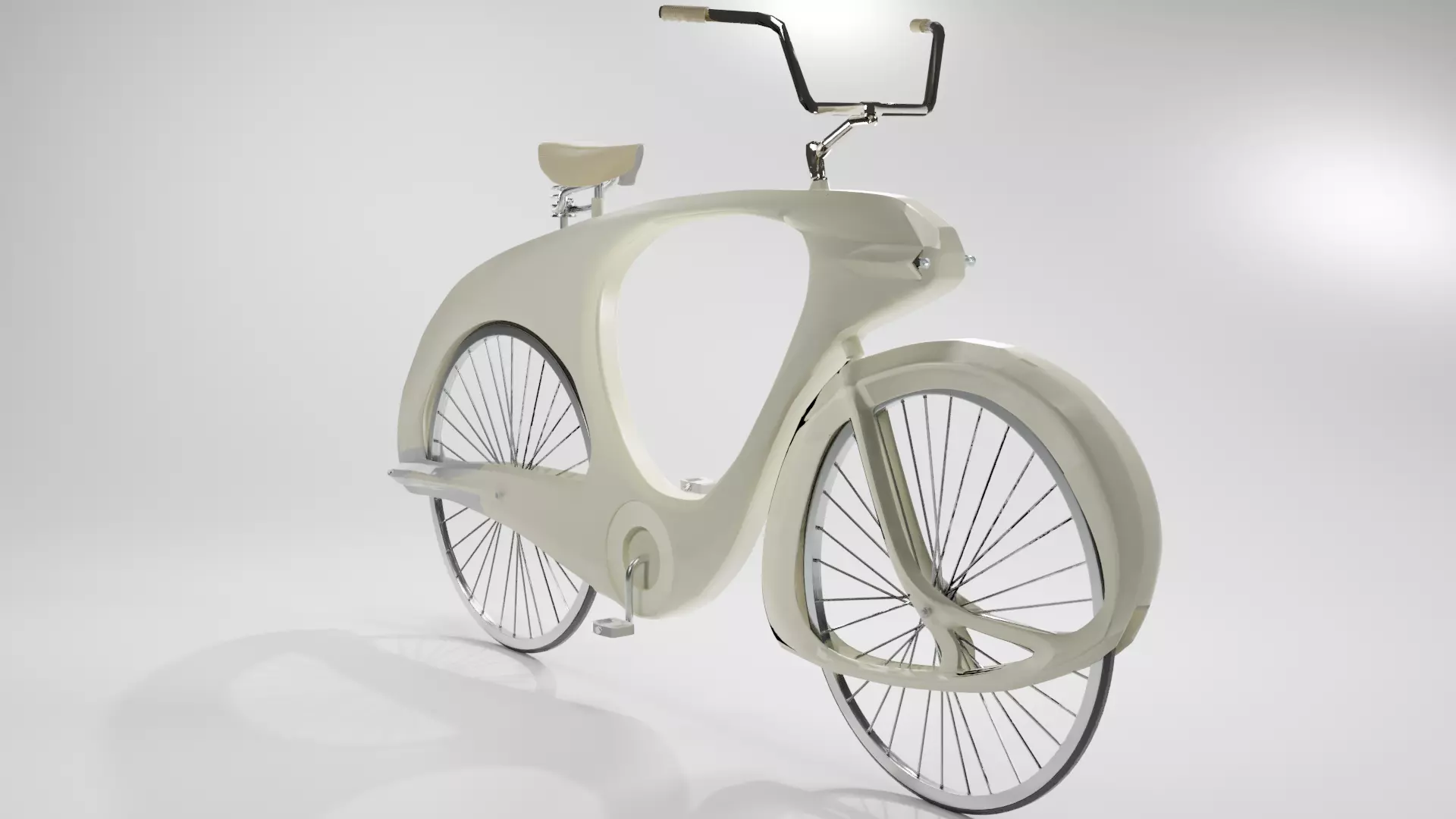 Old Style Bicycle 1946 3D model_0
