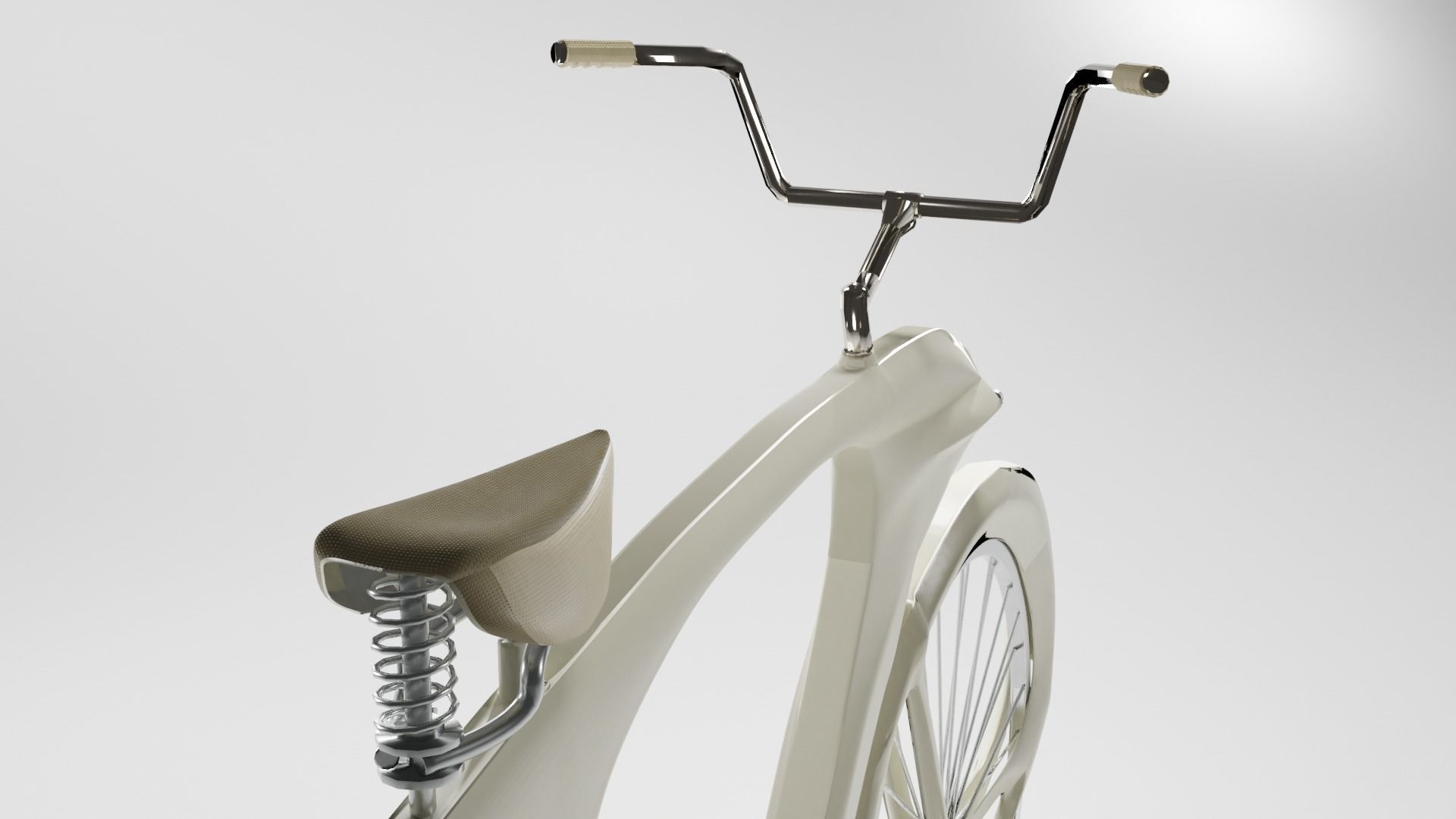 Old Style Bicycle 1946 3D model_1