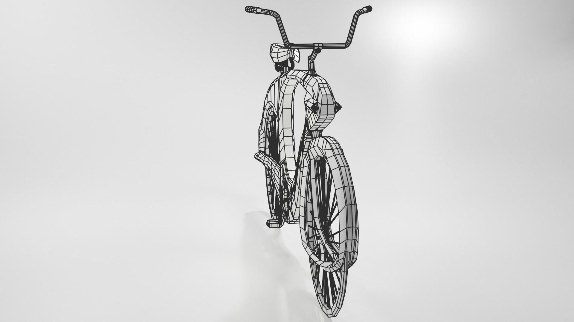 Old Style Bicycle 1946 3D model_7