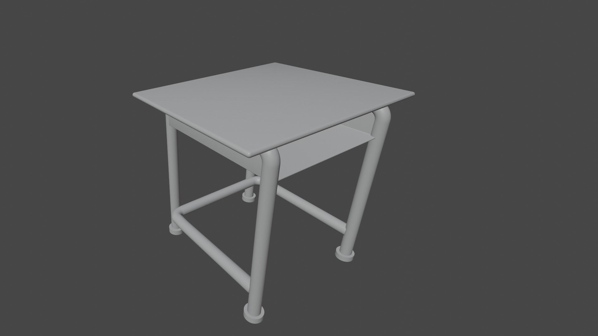 School Old Class Room 3D model_26
