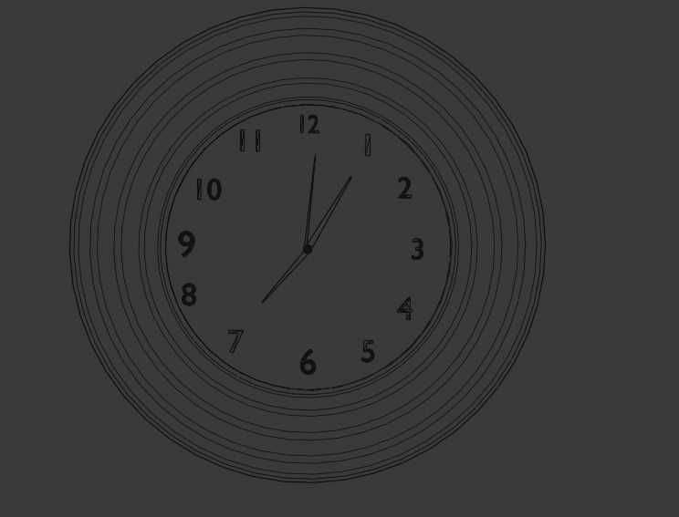 School Old Class Room 3D model_3