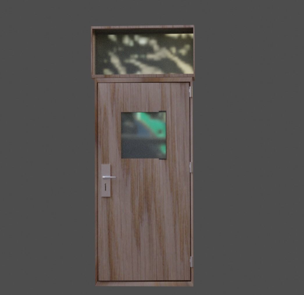 School Old Class Room 3D model_7