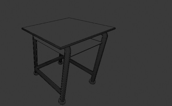 School Old Class Room 3D model_27