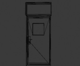 School Old Class Room 3D model_8