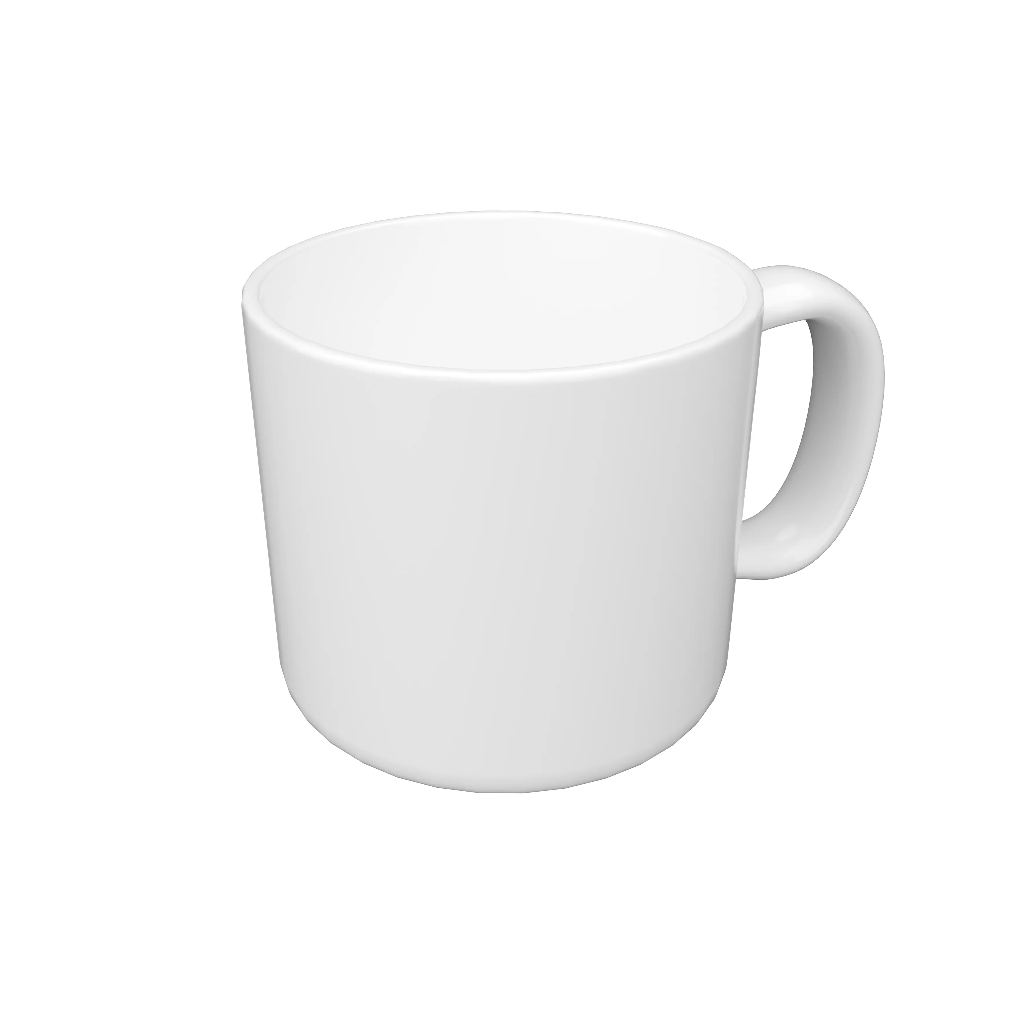 White Coffee Cup 3D model_0