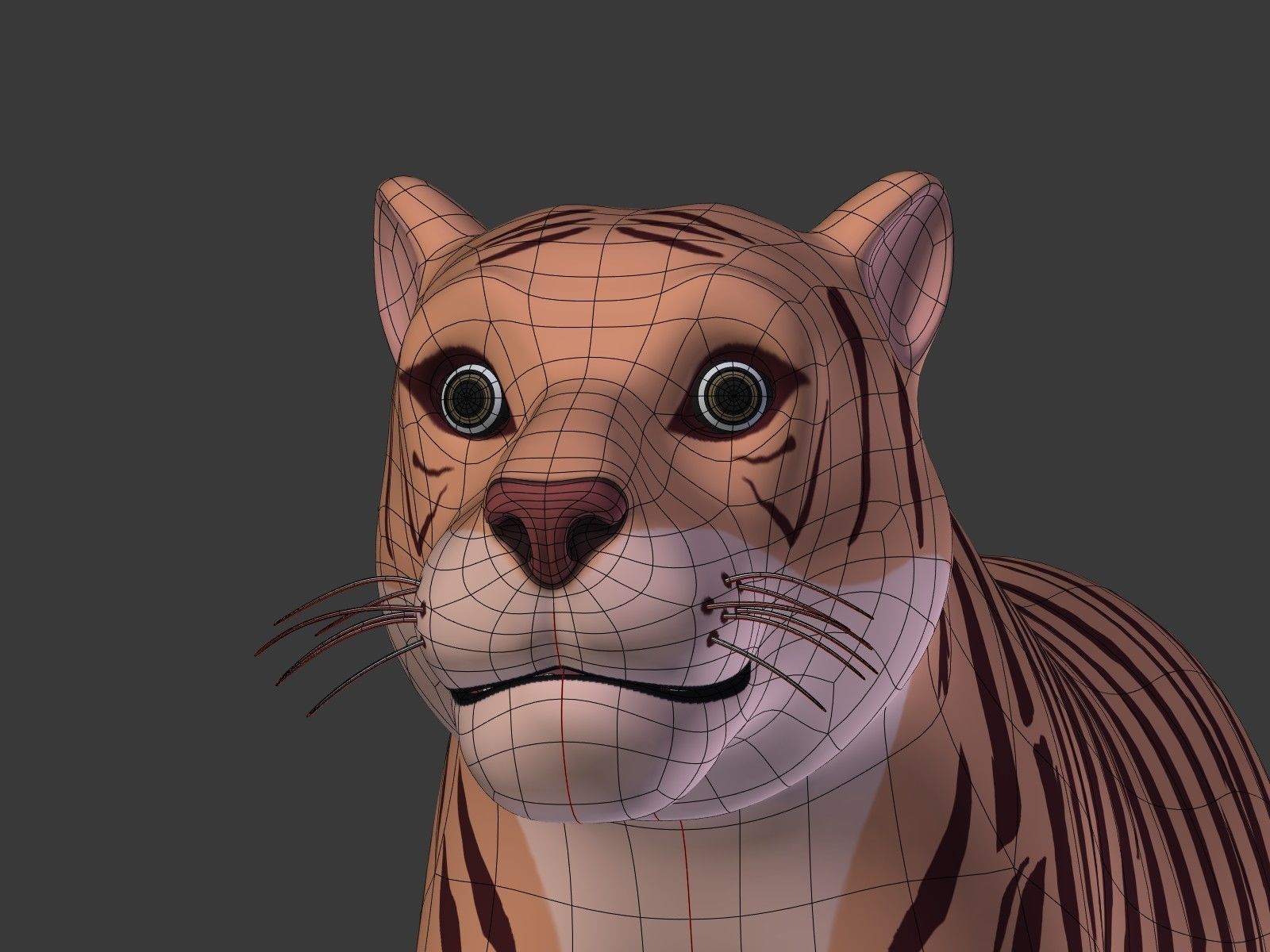 Cartoon Tiger 3D model_24