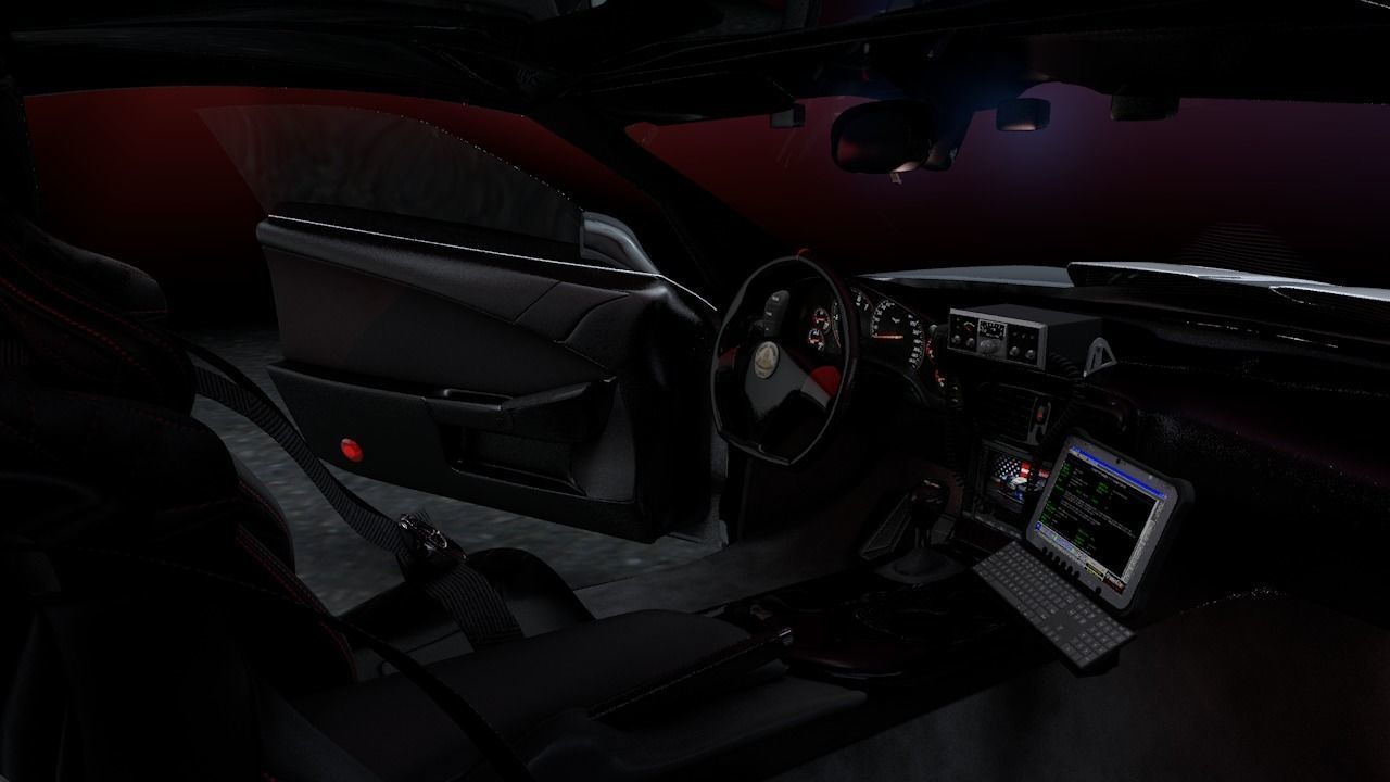 SuperVette Police Car 3D model_12