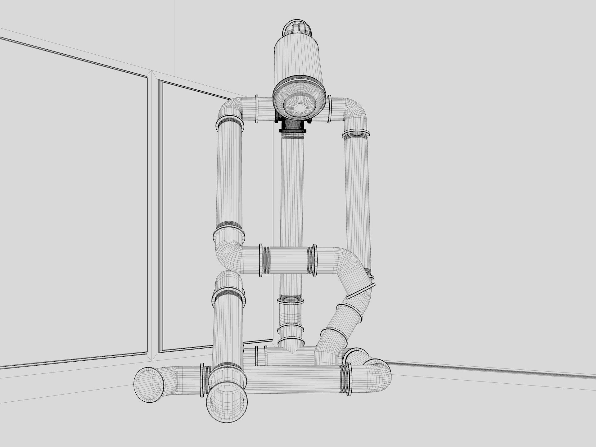 Sad Robot Lamp 3D model_8