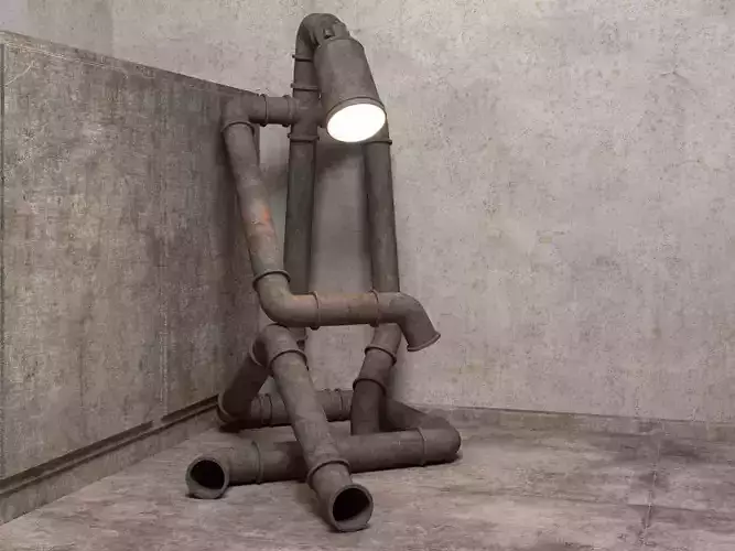 Sad Robot Lamp