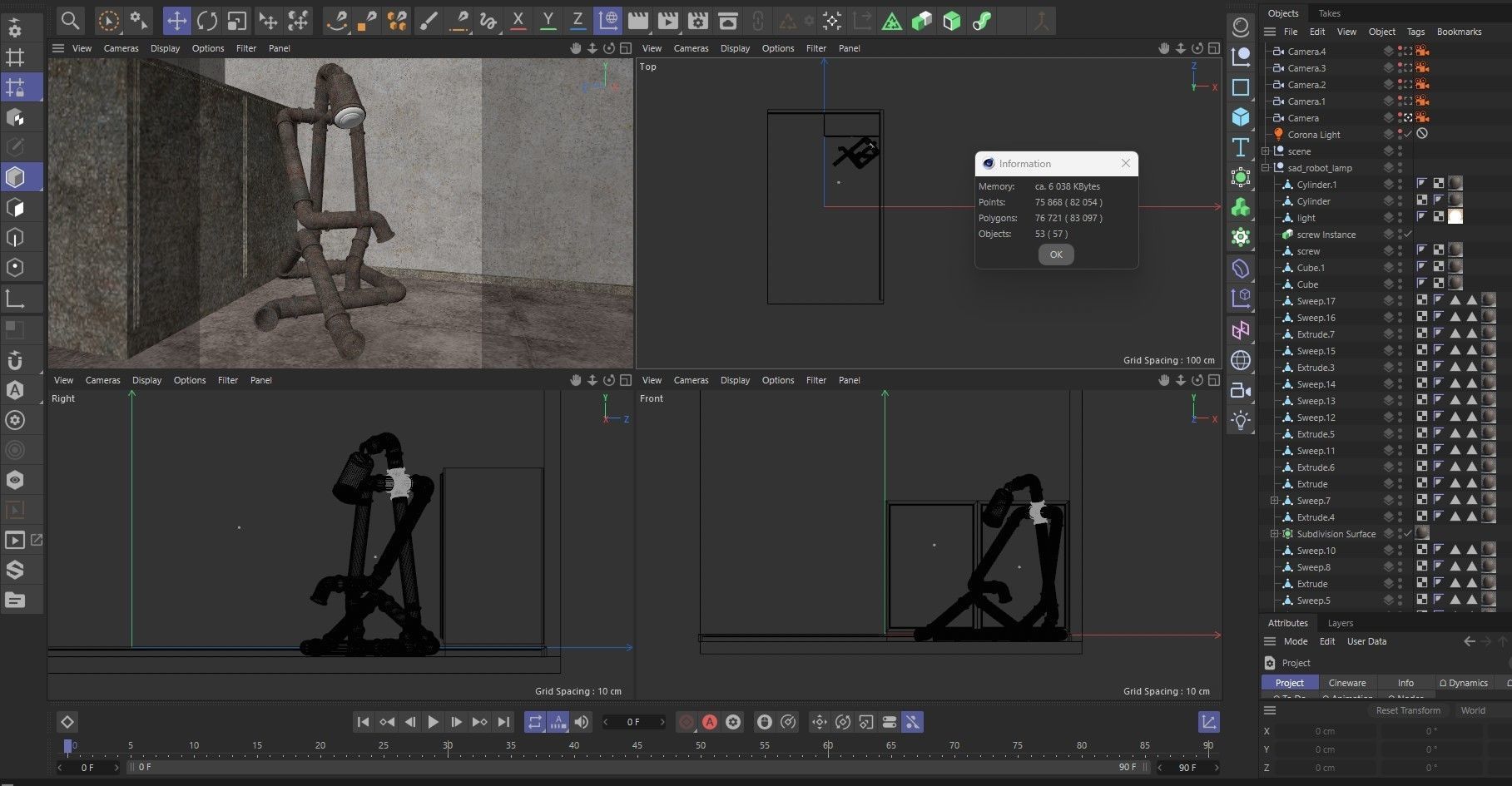 Sad Robot Lamp 3D model_11
