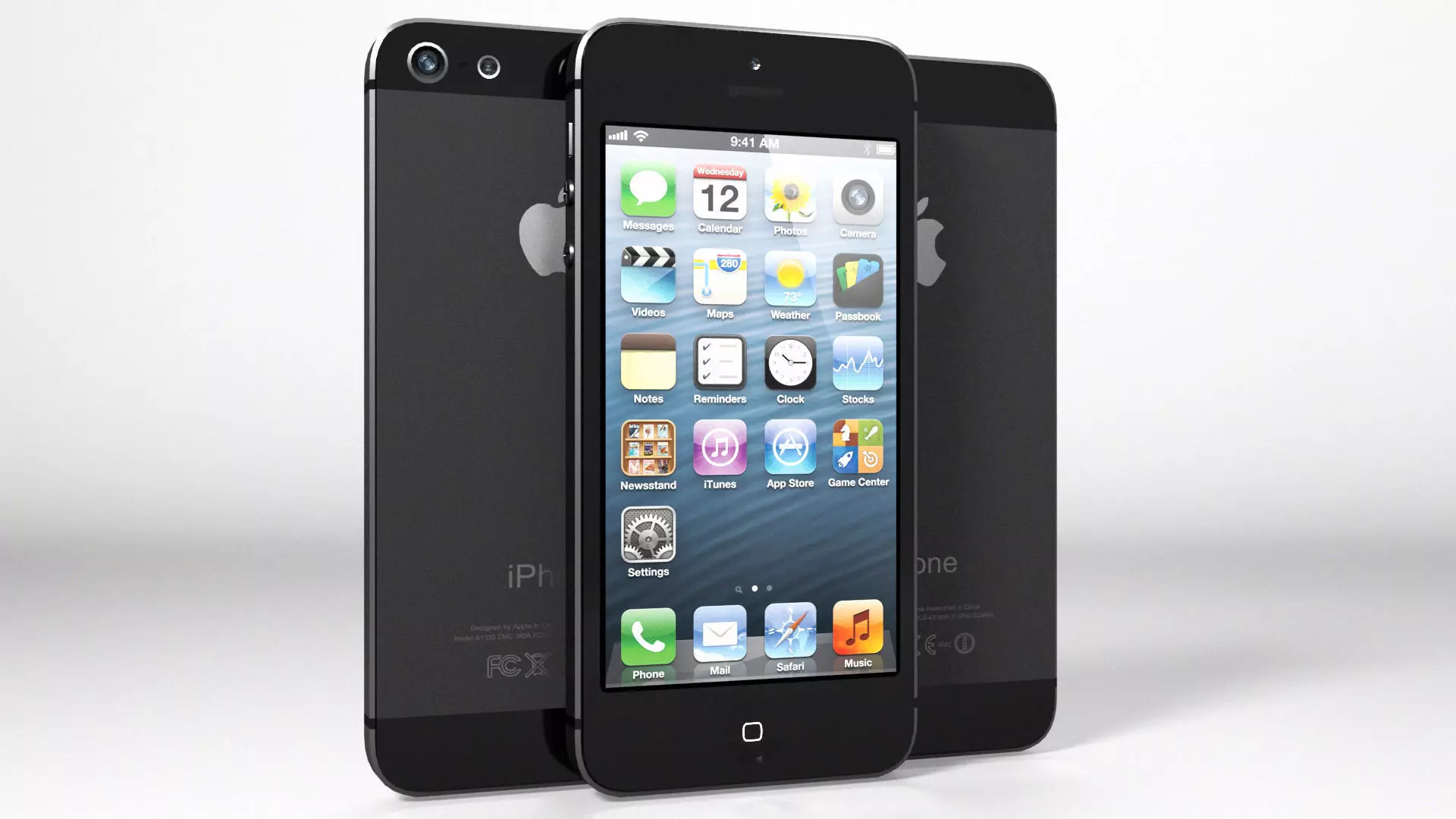iPhone 5 Black Edition Black Silver Vray 3D model_0