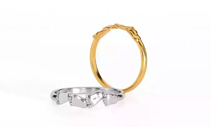 Ring children footprints