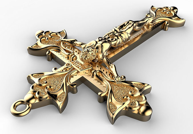Jesus cross v1 3D print model