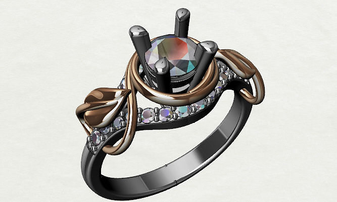 jewellery  ring 08 3D print model