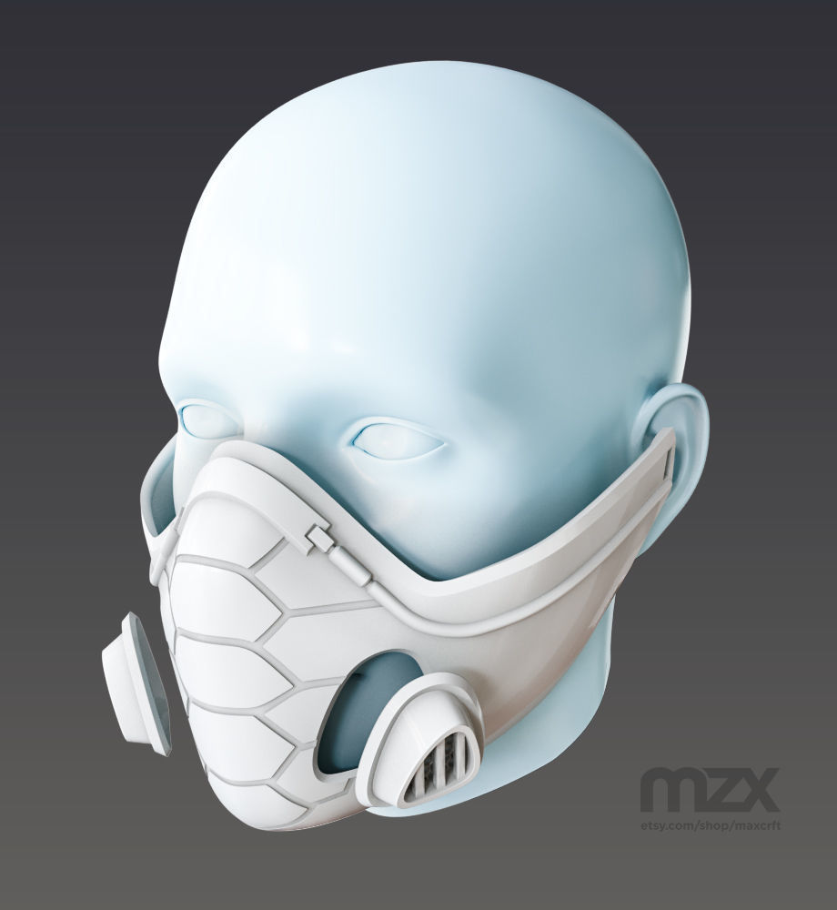 Valorant Viper mask 3D print model_3