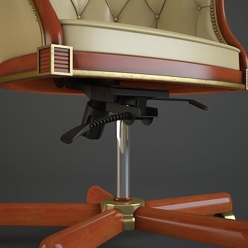 Office Boss Armchair 3D model 5