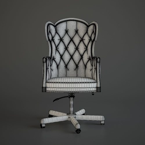 Office Boss Armchair 3D model 6