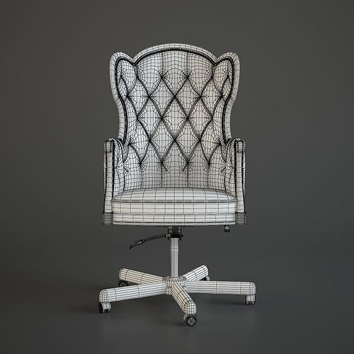 Office Boss Armchair 3D model 7
