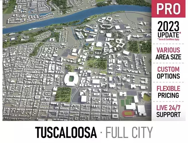 Tuscaloosa - 3D City Model