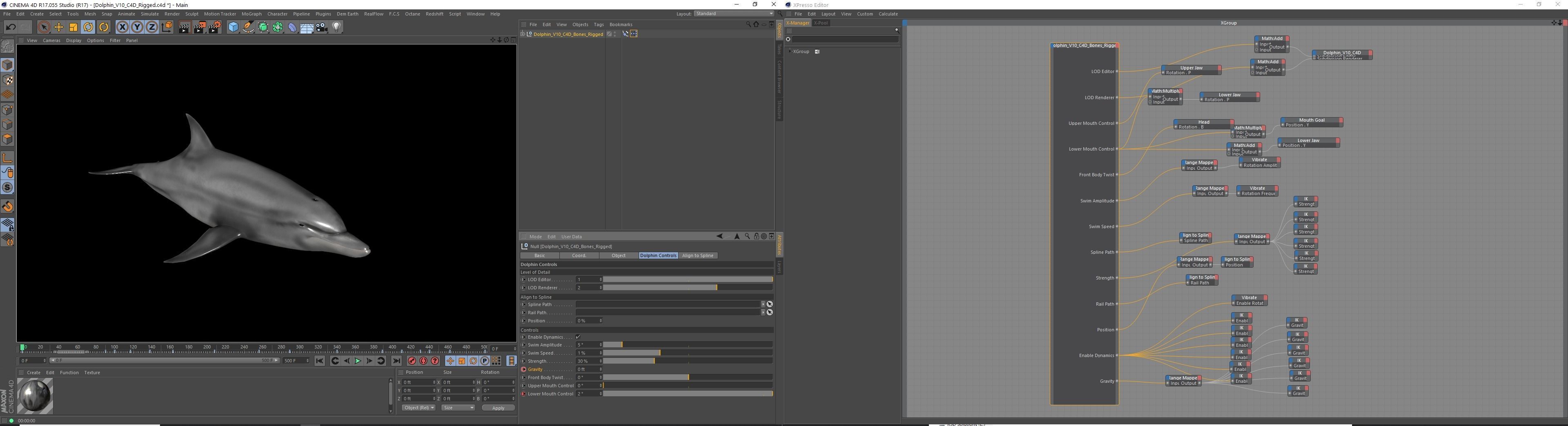 Bottlenose Dolphin Low-poly 3D model_55