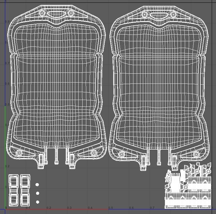 Medical Blood Bag I PBR Model 3D model Low-poly 3D model_2