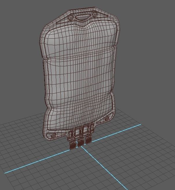 Medical Blood Bag I PBR Model 3D model Low-poly 3D model_1