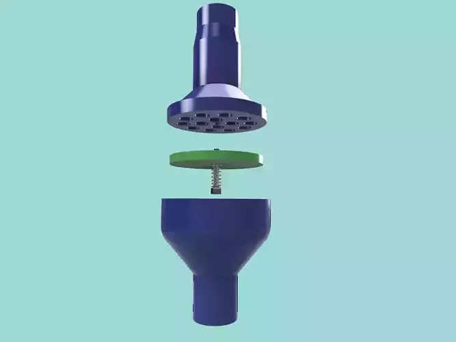 COVID-19 PEEP one way adjustable valve 3D printable  3D print model