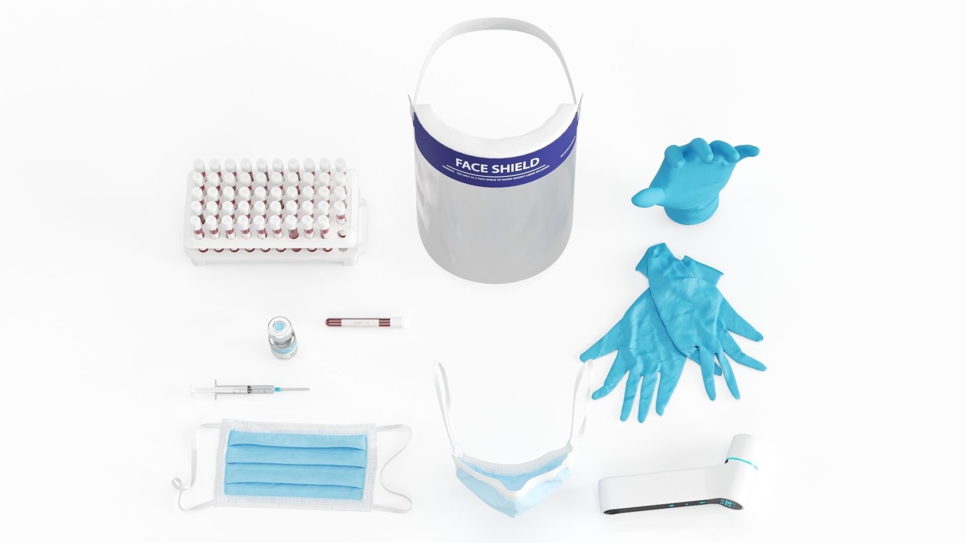 Covid-19 Medical Collection 3D model_4