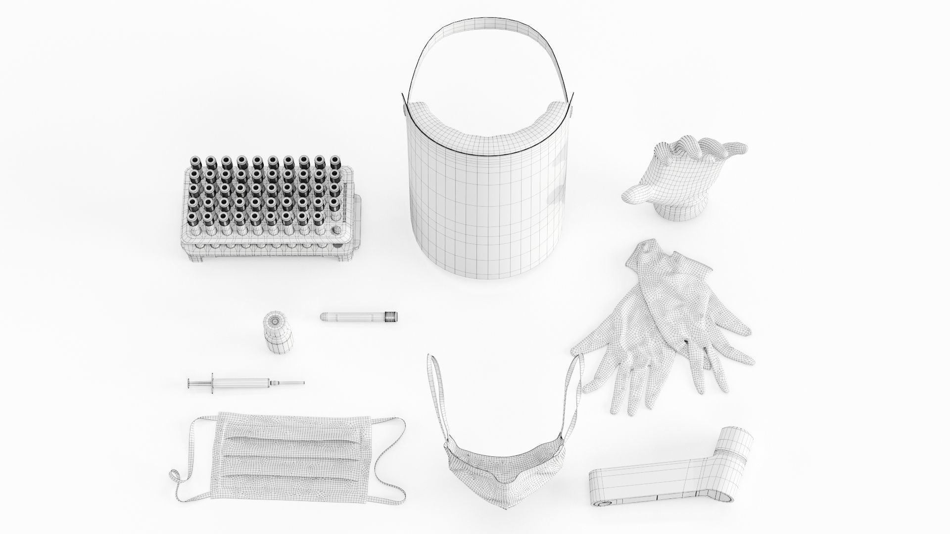 Covid-19 Medical Collection 3D model_23