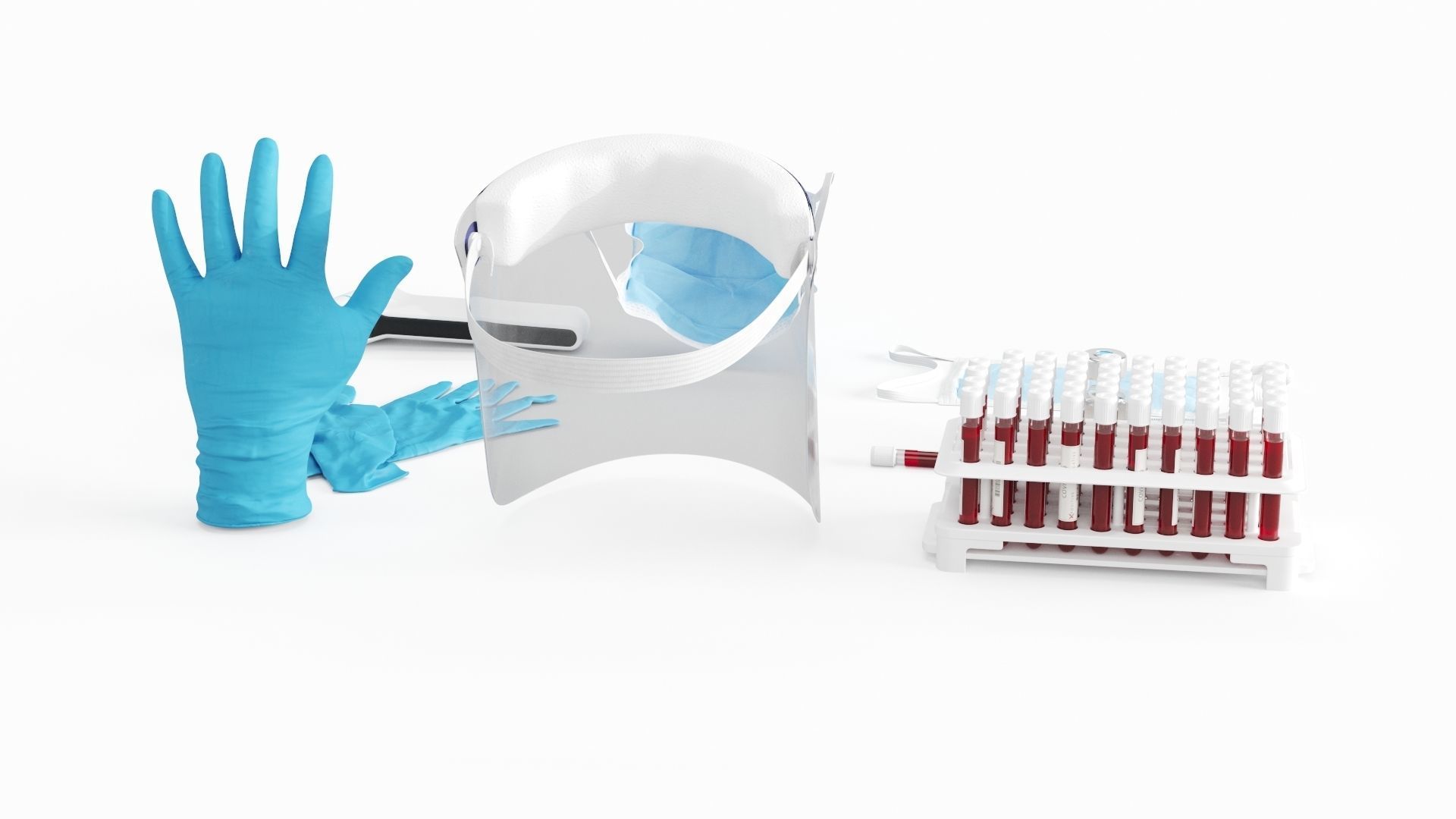 Covid-19 Medical Collection 3D model_2