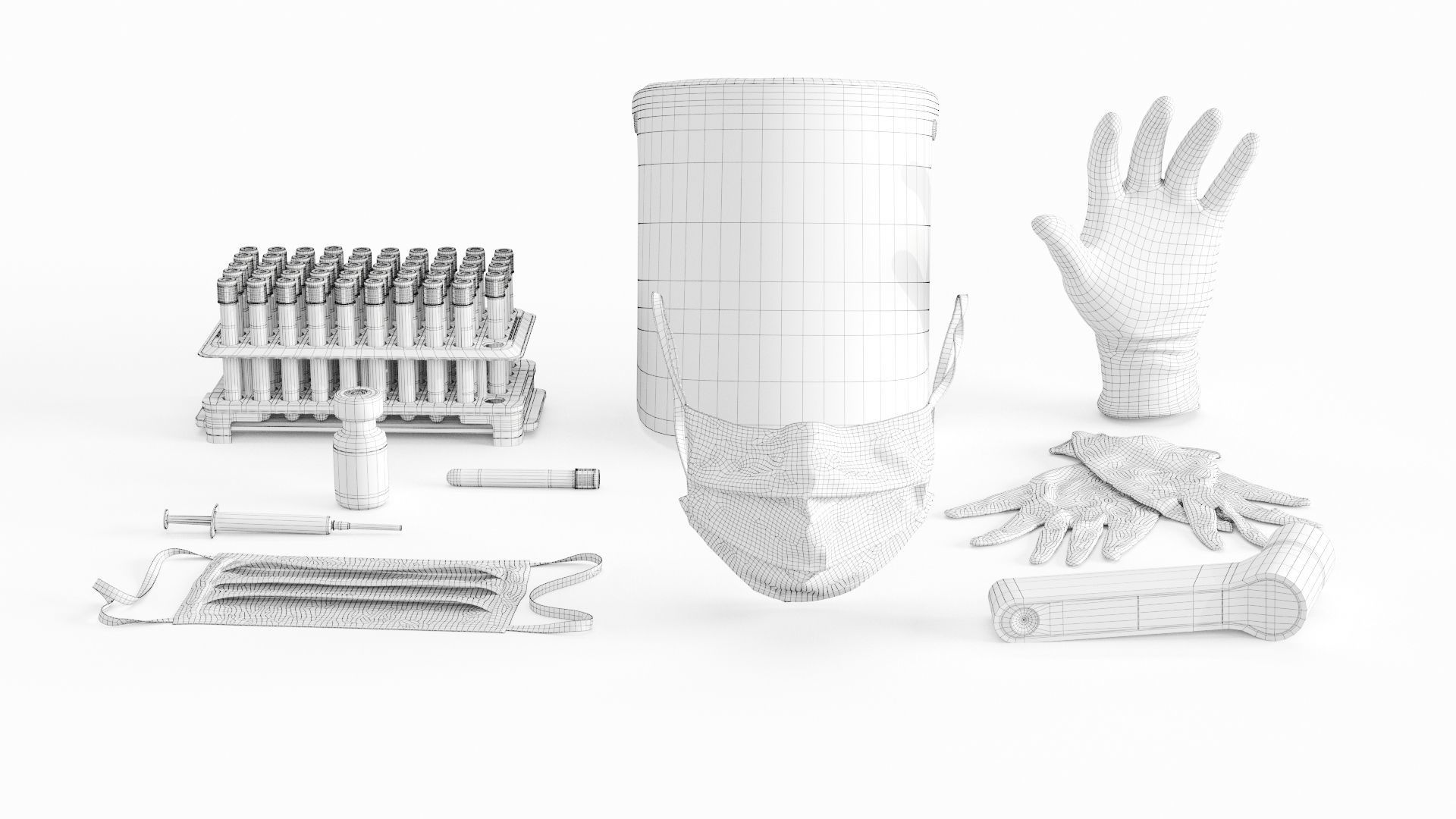 Covid-19 Medical Collection 3D model_17