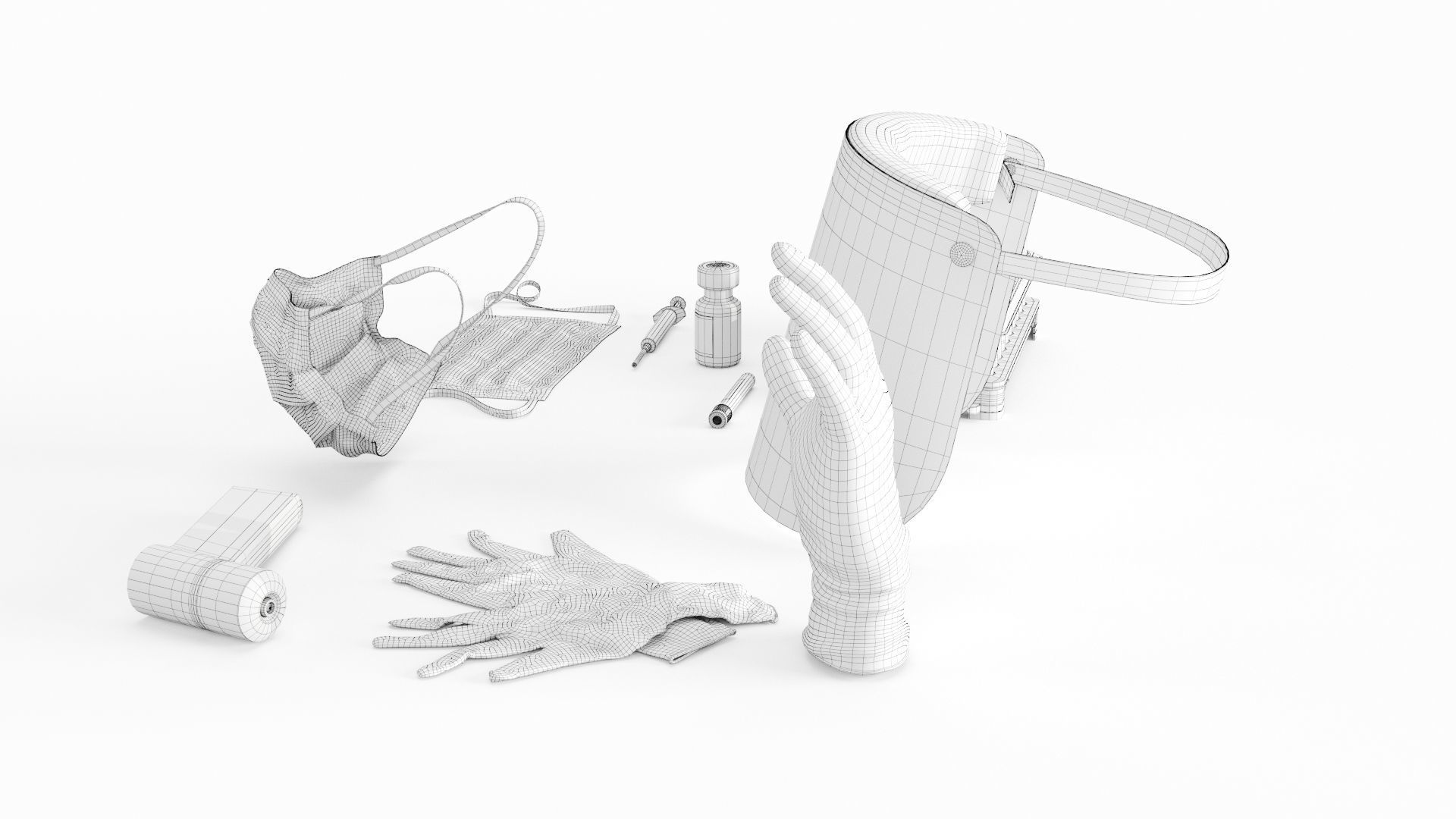 Covid-19 Medical Collection 3D model_20