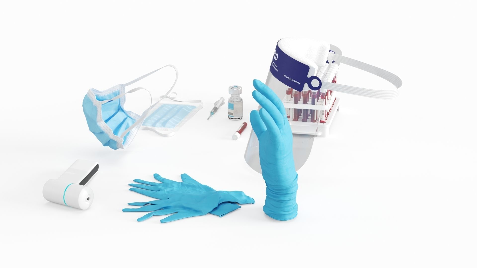 Covid-19 Medical Collection 3D model_3