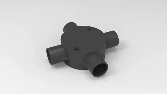 20mm-4-way-Junction-Box plastic pipe fitting