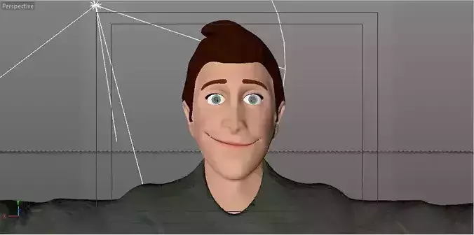 Cartoon Male Character Rigged774