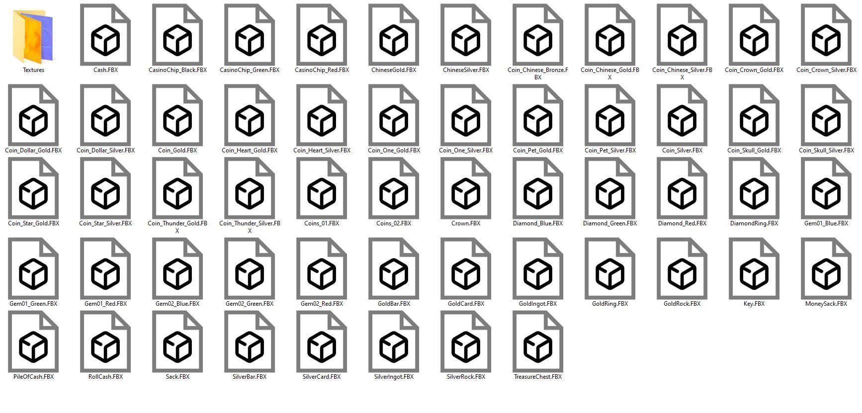 Low Poly Reward Item Pack Low-poly 3D model_14