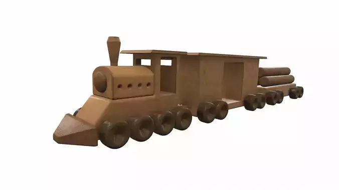 Wooden train toy 2