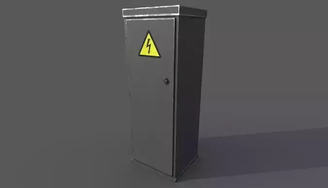 Outdoor Electric Power Control Low-poly 3D model