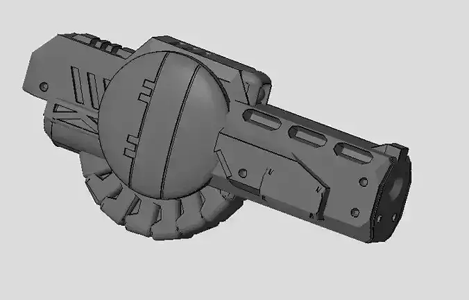 CHIBI-TECH SD - PYTHON VII GUNPOD          3D print model