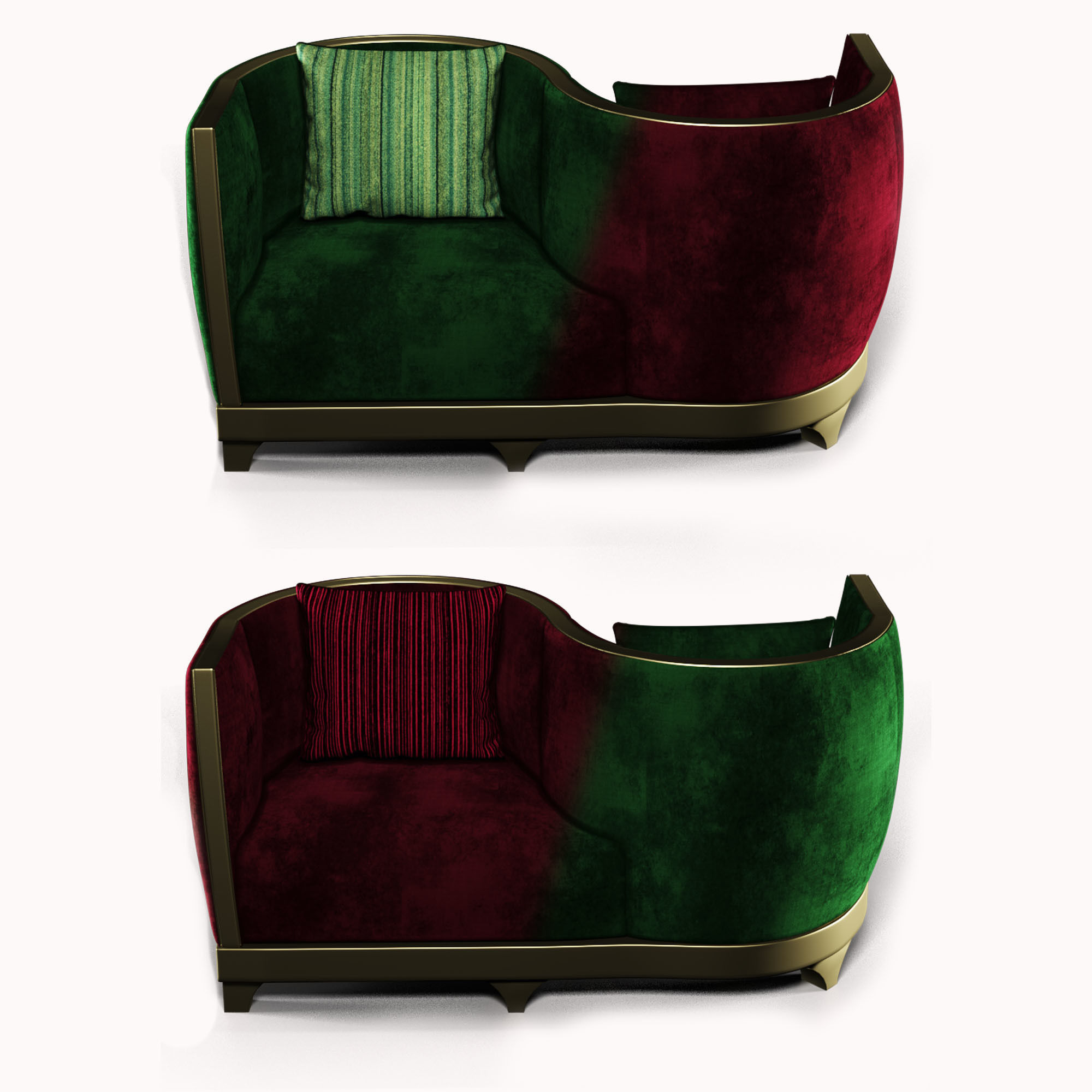 Sofa modern 3D model_2