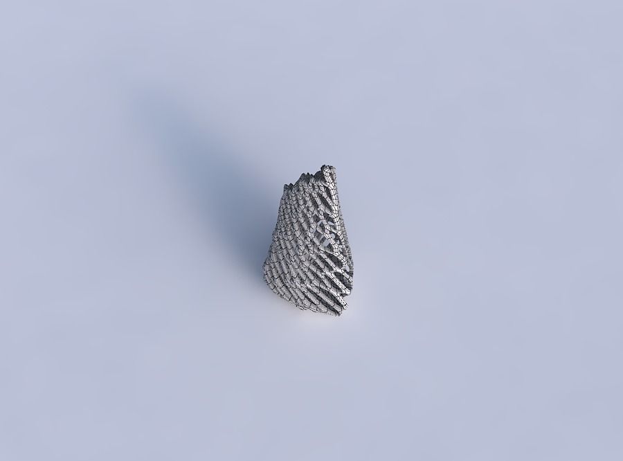 Vase puffy tipped triangle 03 3D print model_6