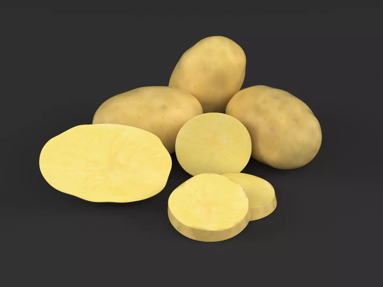 Potatoes potato 3D model_0