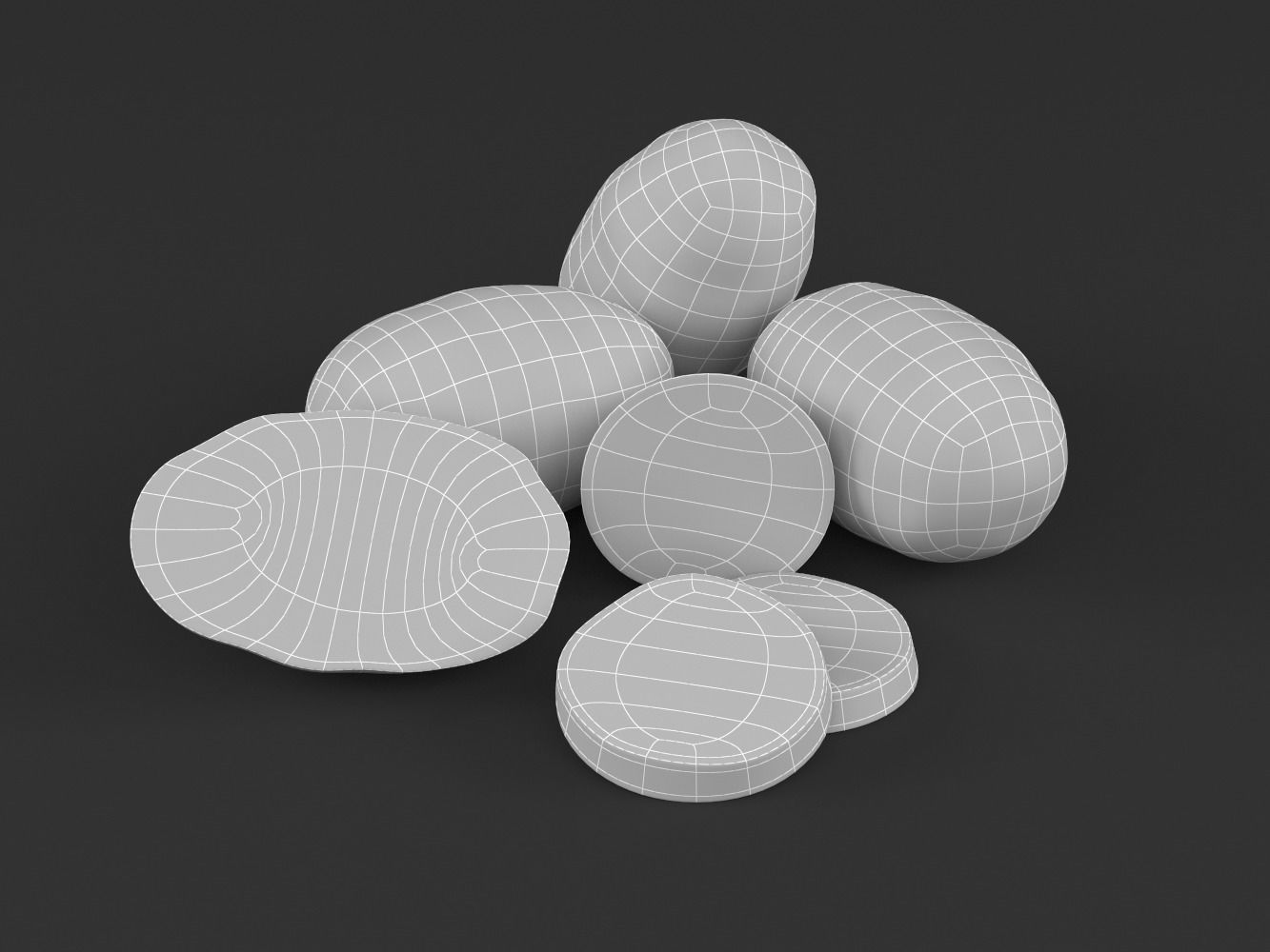 Potatoes potato 3D model_6
