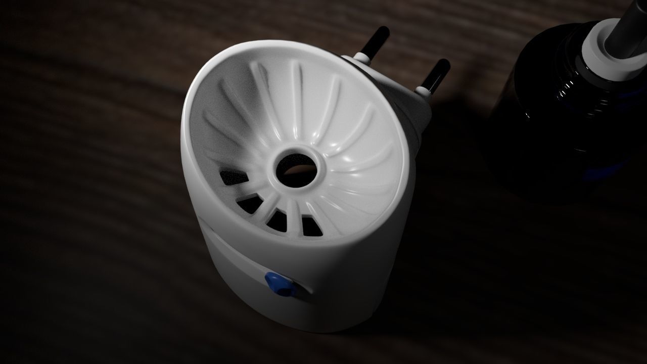 Mosquito Repellent Low-poly 3D model_1