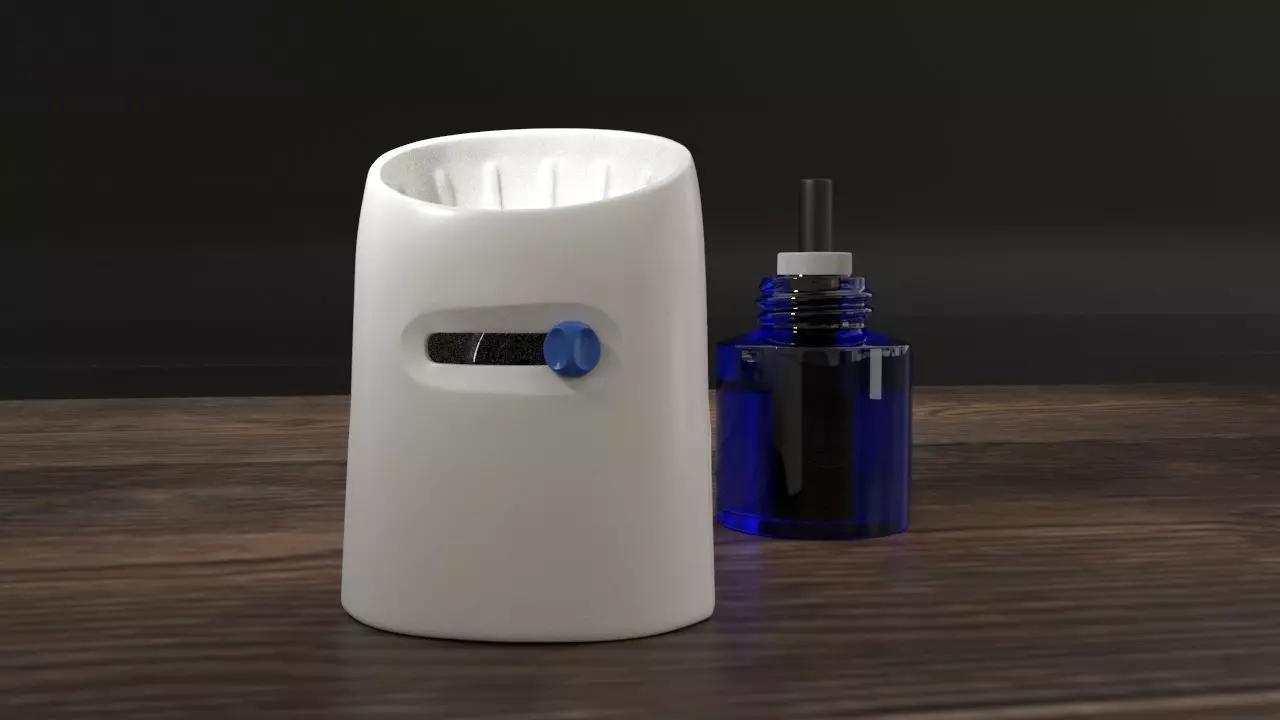 Mosquito Repellent Low-poly 3D model_0