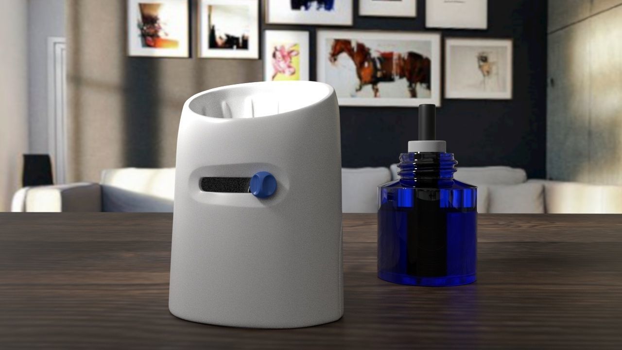 Mosquito Repellent Low-poly 3D model_3