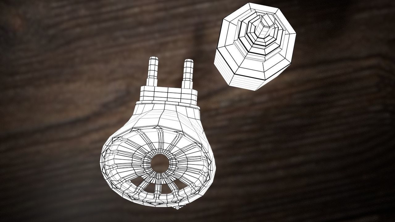 Mosquito Repellent Low-poly 3D model_4