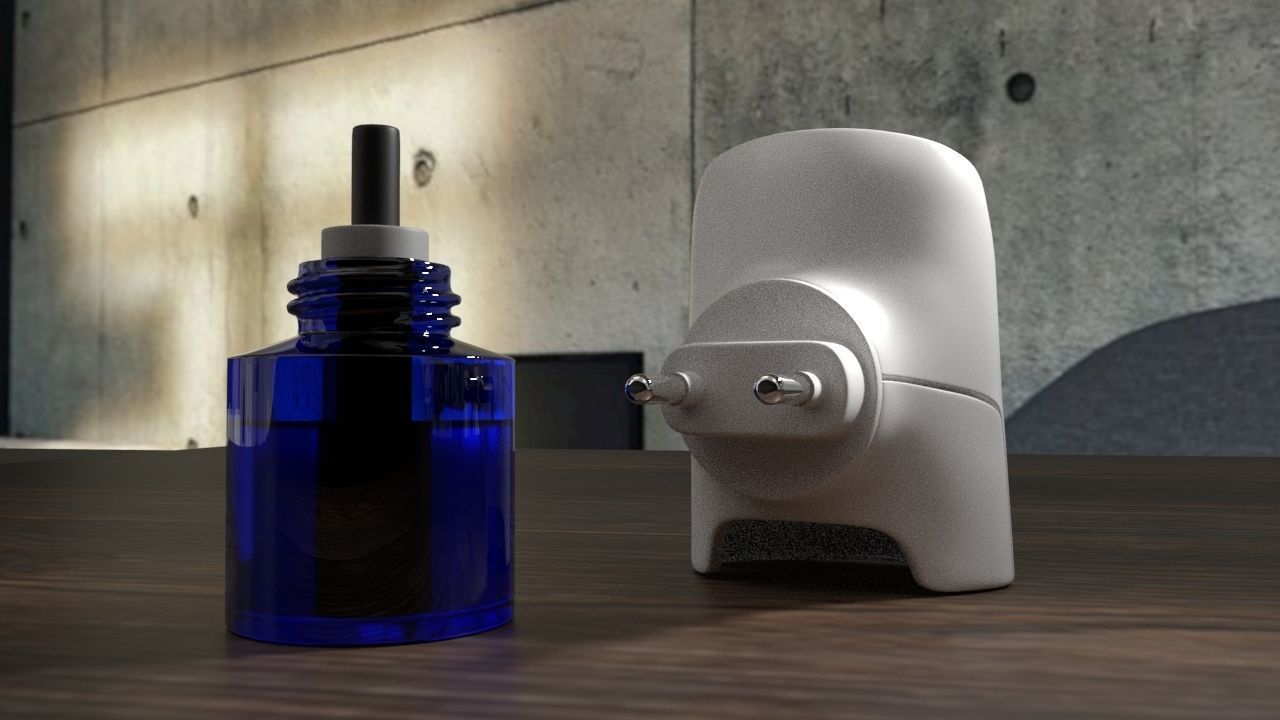 Mosquito Repellent Low-poly 3D model_2